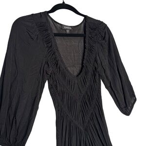 VTG Y2K Bebe Black Tunic Mini Dress